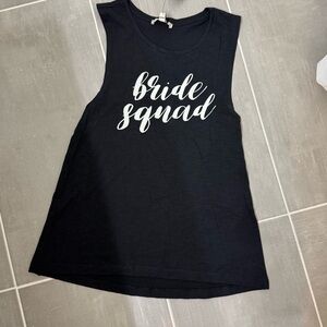 Express Black 'Bride Squad' Tank